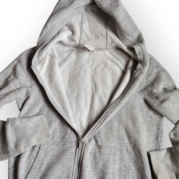 90 Degree By Reflex Light Gray Lux Fleece Jacket - Picture 4 of 5